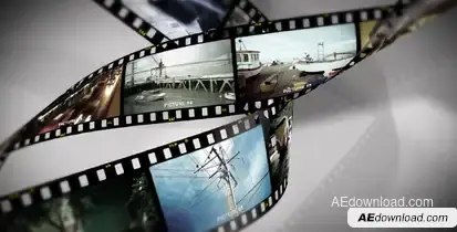 Film Rolling Video Displays template preview