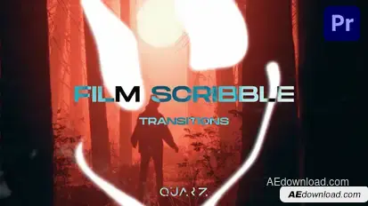 Film Scribble Transitions for Premiere Pro Premiere Pro template preview
