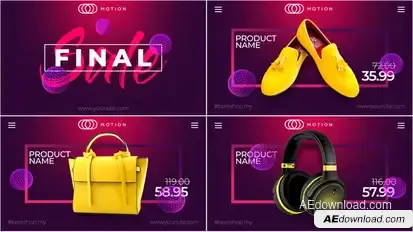 Final SALE - Online Market Video Displays template preview