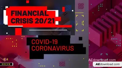 Financial Crisis/ Coronavirus COVID-19/ Business Analytics/ Virus/ Techno Blog/ Youtube Intro/ TV/ I Video Displays template preview