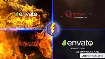 Fire Logo Video Displays template preview