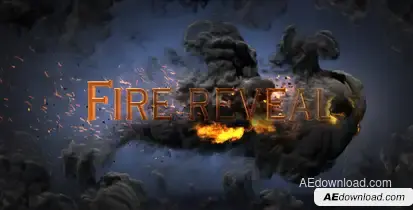Fire Reveal Video Displays template preview