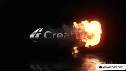Fire Reveal Logo Video Displays template preview
