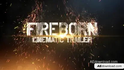 Fireborn Cinematic Trailer Video Displays template preview