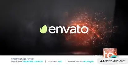 Firestring Logo Reveal Video Displays template preview