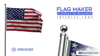 Flag Maker Video Displays template preview