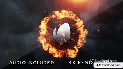 Flame Logo v2 Video Displays template preview