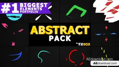 Flash FX Abstract Elements | After Effects Video Displays template preview