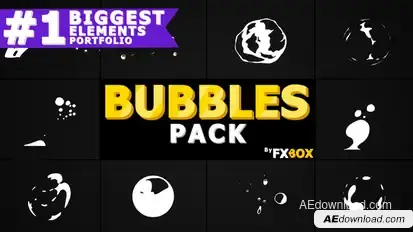 Flash FX BUBBLE Elements | After Effects Video Displays template preview