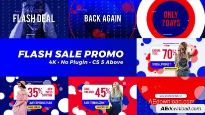 Flash Promo Video Displays template preview