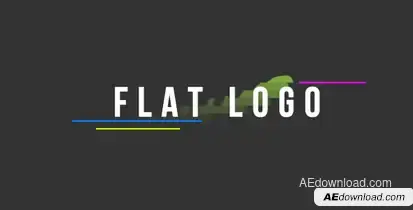 Flat Logo Video Displays template preview