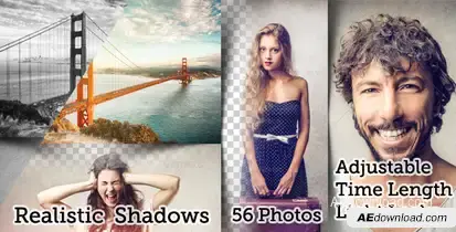 Flexible Split Screen 56 Photo Slideshow Video Displays template preview