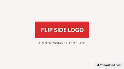 Flip Side Logo Reveal Video Displays template preview