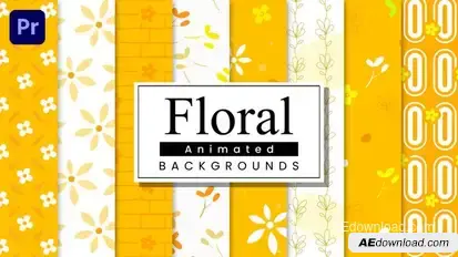 Floral Backgrounds Premiere Pro template preview