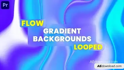 Flow Gradient Backgrounds | MOGRT Premiere Pro template preview