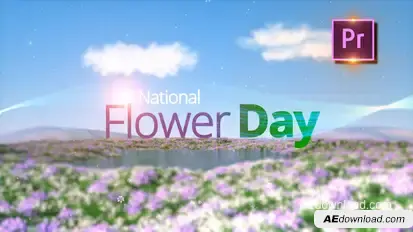 Flower Day Opener PRO Premiere Pro template preview