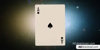 Flying Cards Logo Reveal Video Displays template preview
