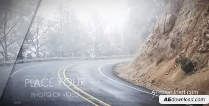 Flying Slides Opener Video Displays template preview