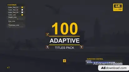 FontType | Adaptive Titles Pack Video Displays template preview
