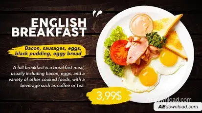 Food Market Video Displays template preview