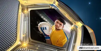 Football Allstars (Soccer) Video Displays template preview