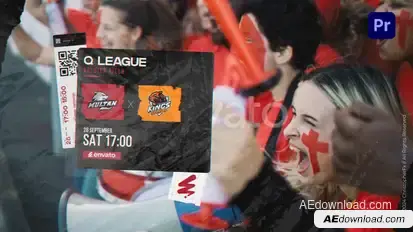 Football Rivalry Promo Premiere Pro template preview