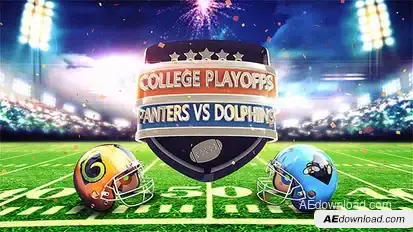 Football Set Video Displays template preview
