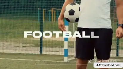 Football Sports Opener | Soccer Opener | MOGRT Premiere Pro template preview