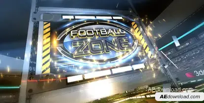Football Zone Broadcast Pack Video Displays template preview
