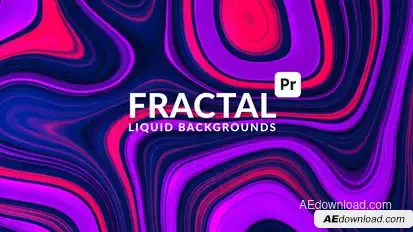 Fractal Liquid Backgrounds for Premiere Pro Premiere Pro template preview
