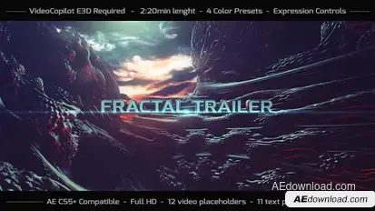 Fractal Trailer Video Displays template preview