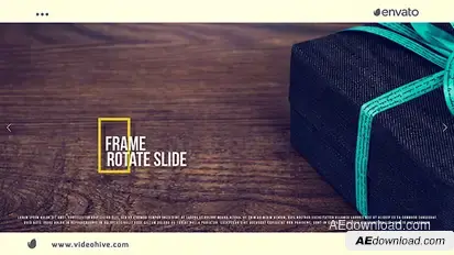 Frame Rotate Slide Video Displays template preview