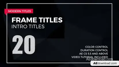 Frame Titles 2 Video Displays template preview