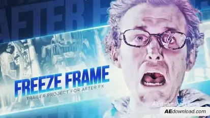Freeze Frame Trailer Video Displays template preview
