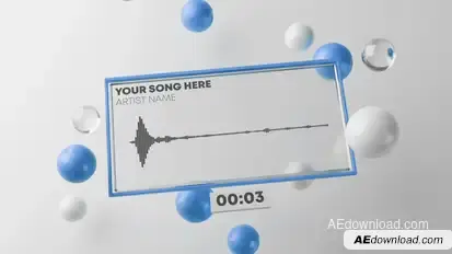 Fresh Audio React Music Visualizer 3D Video Displays template preview