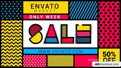 Fresh Sale 2 Video Displays template preview