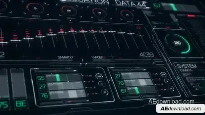 FUI HUD Design Elements Video Displays template preview