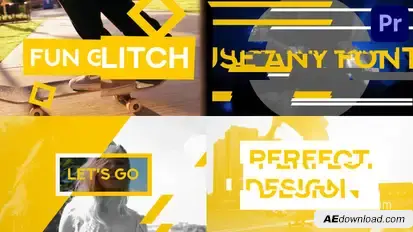 Fun Glitch for Premiere Pro Premiere Pro template preview
