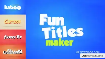 Fun Titles Constructor Video Displays template preview