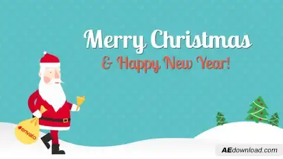 Funny Christmas Card Video Displays template preview