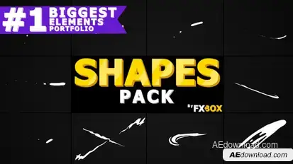 Funny Shapes | After Effects Video Displays template preview