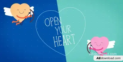 Funny Valentines Card Video Displays template preview