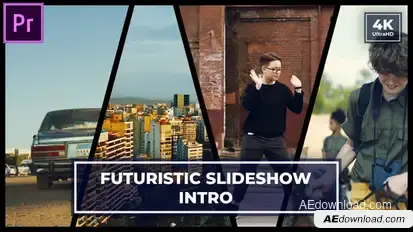 Futuristic Multiscreen Slideshow | Split Screen Opener MOGRT for Premier Pro Premiere Pro template preview