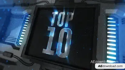Futuristic Top 10 Video Displays template preview