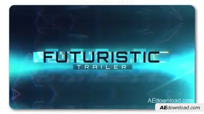 Futuristic World Trailer Video Displays template preview