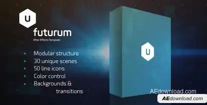 Futurum Presentation Pack Video Displays template preview