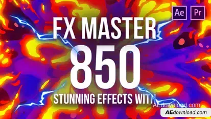 FX Master - Cartoon Action Elements Video Displays template preview