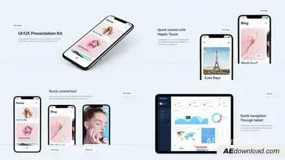 G3 - App Promo Video Displays template preview