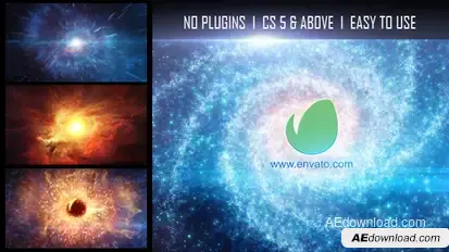  Galaxy Logo Reveal Video Displays template preview
