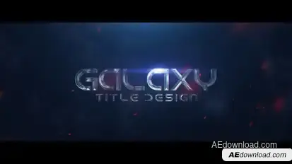 Galaxy Title Design Video Displays template preview